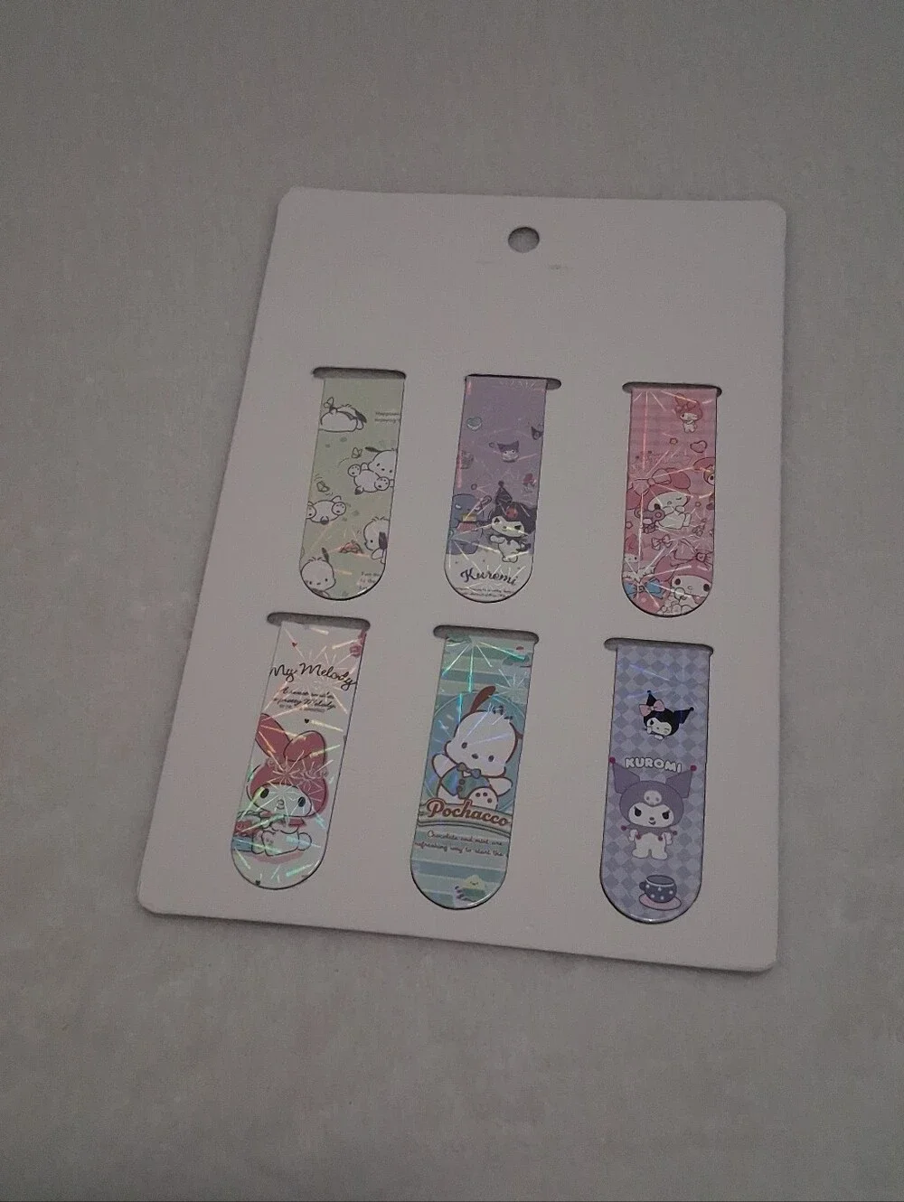 6 Kuromi & Friends Magnetic Bookmarks